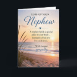 Sympathy for Loss of a Nephew Card<br><div class="desc">A beautiful and comforting memorial sympathy card to help heal a grieving heart. Customize with your own message/s.  Great sympathy design for celebration of life,  funerals,  memorials,  wakes and more.</div>