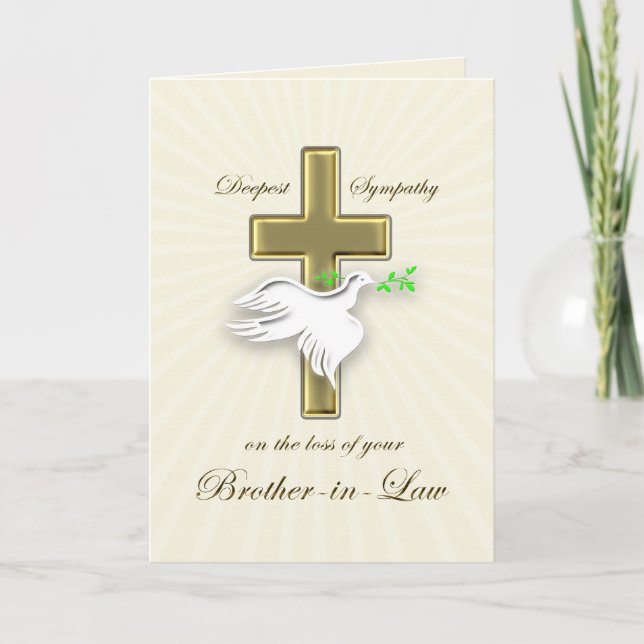 Sympathy for loss of brother-in-law card (Front)