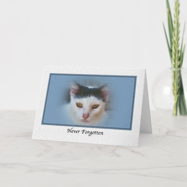 Sympathy for Loss of Pet with Cat Card (Front)