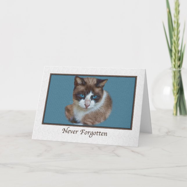 Sympathy for Loss of Pet with Cat Card (Front)