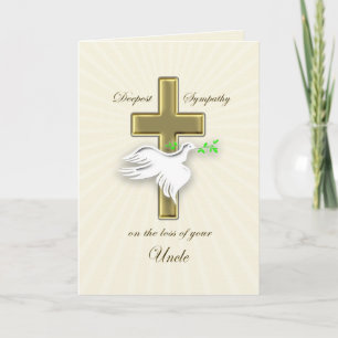 Sympathy for loss of uncle card