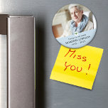 Sympathy Forever in our Hearts Photo Magnet<br><div class="desc">Design features your favourite photo,  decorative heart and customizable text template magnet.</div>