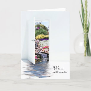 sympathy garden door card