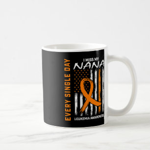 Sympathy Gifts Loss of Nana Orange Leukaemia Aware Coffee Mug