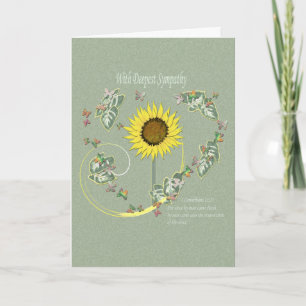 Sympathy greeting card