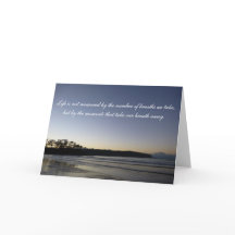Sympathy Greeting Cards - Moving Quote