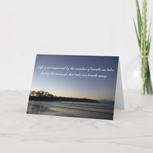 Sympathy Greeting Cards - Moving Quote