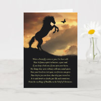 Sympathy Grieving Loss of Loved One Horse 