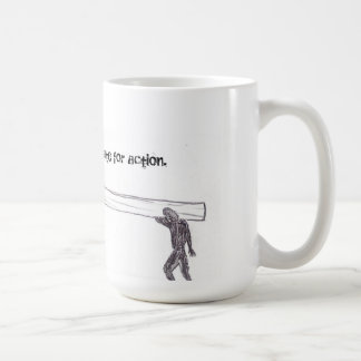 Sympathy is no substitute for action (mug). coffee mug