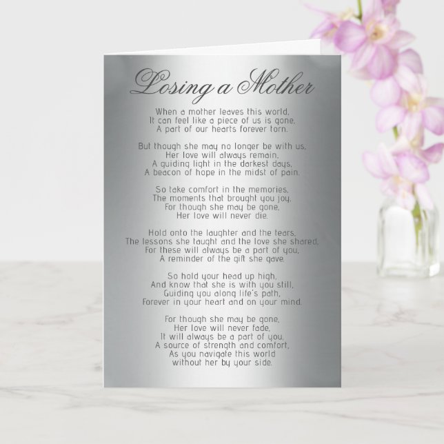 Sympathy | Losing a Mother Card (Orchid)