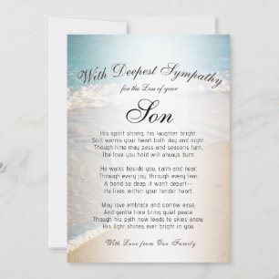 Sympathy Losing a Son Card