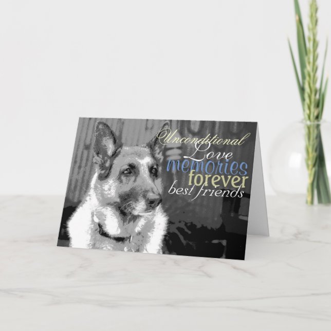 Sympathy loss of a Pet Card (Front)