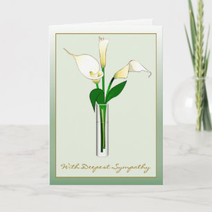 Sympathy Loss of Brother from Us:Calla Lilies Card