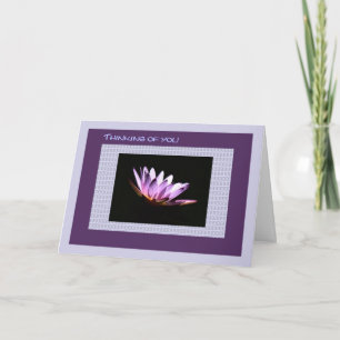 Sympathy, Loss of Mother, Water Lily Card