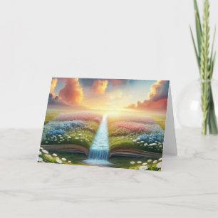 Sympathy Meadow and Brook Book  Card