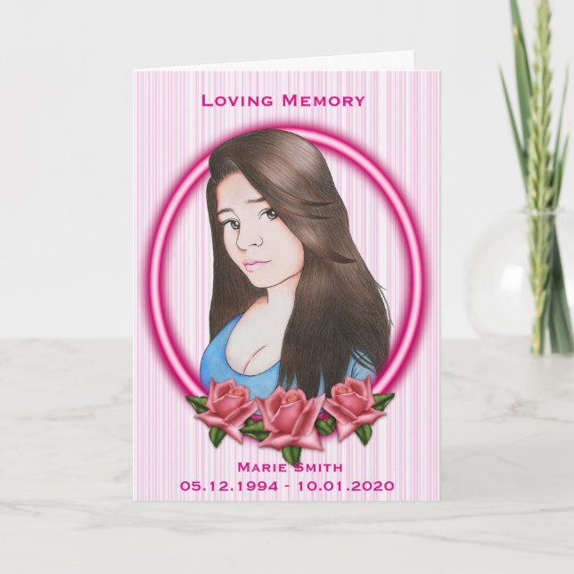 Sympathy Memorial Card (Front)