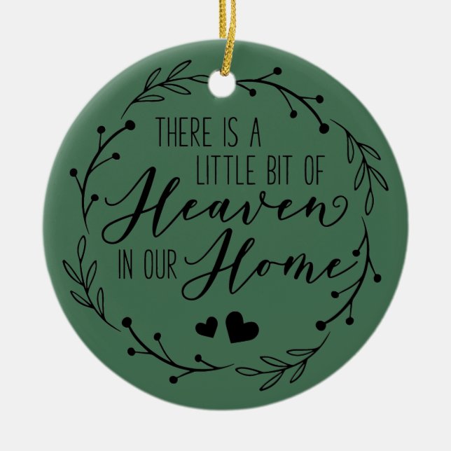 Sympathy Memorial in Loving Memory Photo  Ceramic Ceramic Ornament (Front)