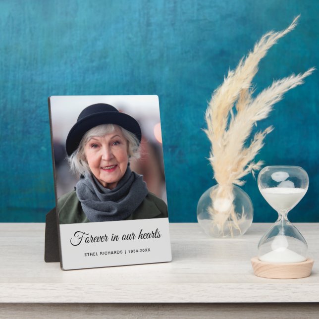 Sympathy Memorial In Loving Memory | Photo Plaque (Side)