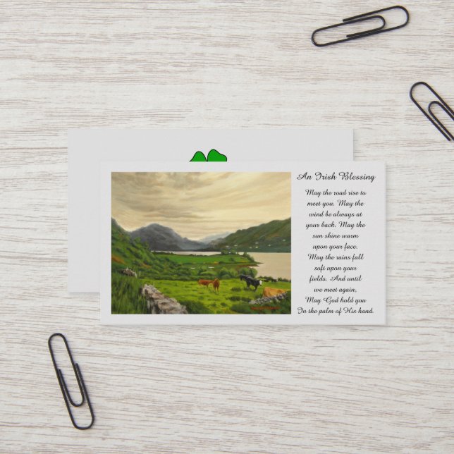 Sympathy Memorial Picture Prayer Card (Front/Back In Situ)