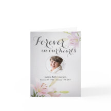 Sympathy Memorial Thank You Note Card with Photo