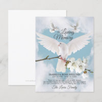 Sympathy Memory White Dove Heaven In Memory Thank