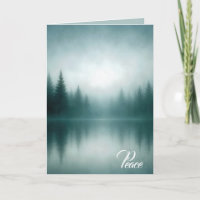 Sympathy Misty Pine Tree Water Reflection