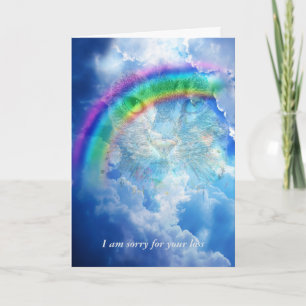 Sympathy On Death Of A Cat - Rainbow Bridge Card