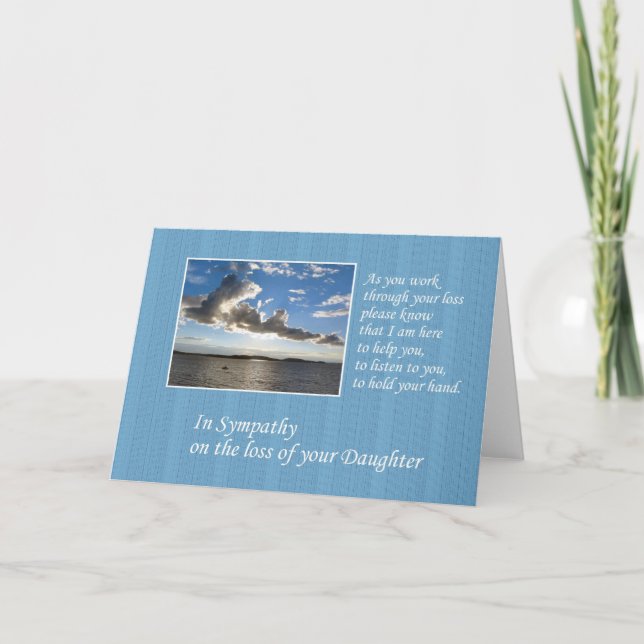 Sympathy on Loss of Daughter Card (Front)