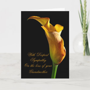 Sympathy on loss of grandmother card