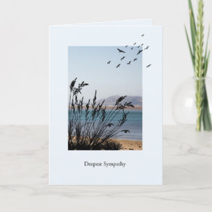 Sympathy on Loss Seaside Scene Card