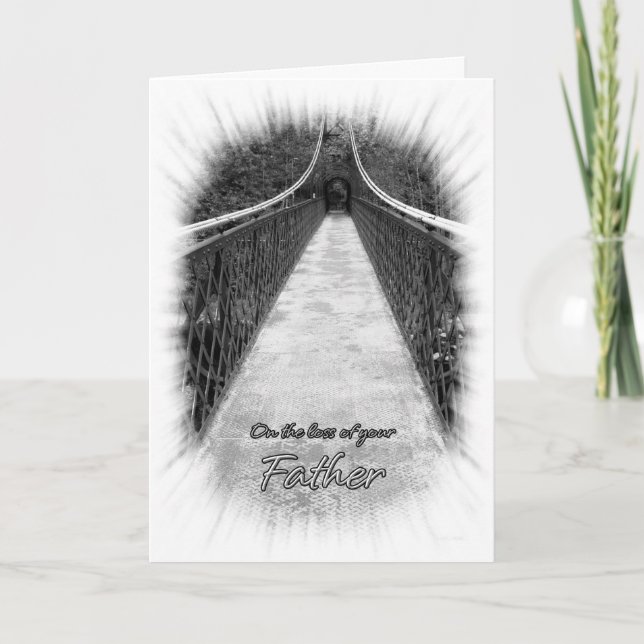 Sympathy on the Loss of Your Father Bridge Card (Front)
