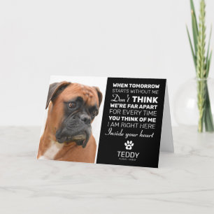 Sympathy Pet Photo Condolence Card