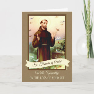 Sympathy Pets St. Francis of Assisi Card