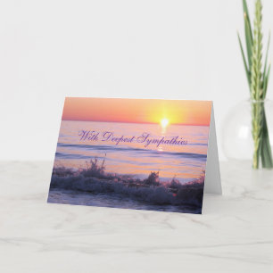 Sympathy - Purple Sunset Card