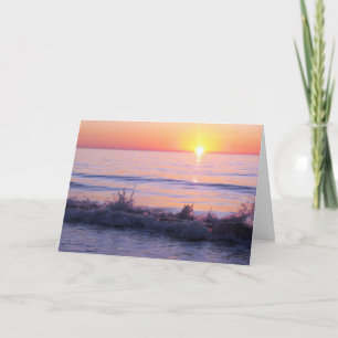 Sympathy Sunset Waves Card