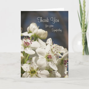 Sympathy Thank You Card -- Spring Blossoms