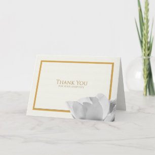 Sympathy Thank You Card -- Tulip