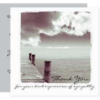 Sympathy Thank You Flat Photo Card