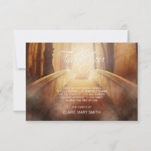 Sympathy THANK YOU Memorial Bridge Crossing Over