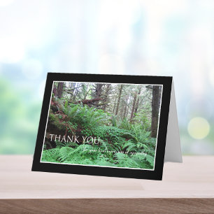 Sympathy Thank You Note Card -- Forest