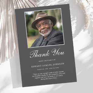 Sympathy Thank You Photo Card