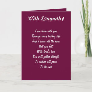 sympathy to a special family greeting cards