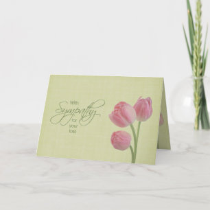 Sympathy tulips card