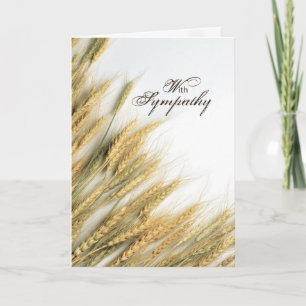 Sympathy Wheat Card