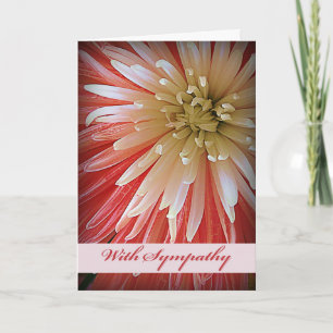 Sympathy with Fuji Mum in Pink and White Card