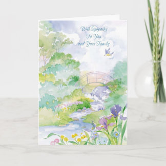 Sympathy-With Sympathy to you and your Family Card
