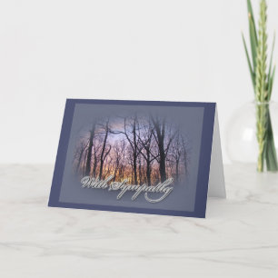 Sympathy Woodland Sunset Card