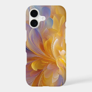 Symphonie dorée de pétales abstraits en fleurs