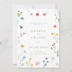 Symphonie florale Faire-part de mariage