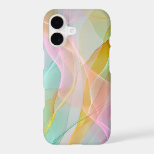 Symphonie Pastel de Rubans Flottants et Fluides